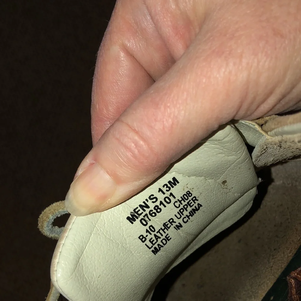 Sperry off white and tan leather Top Siders